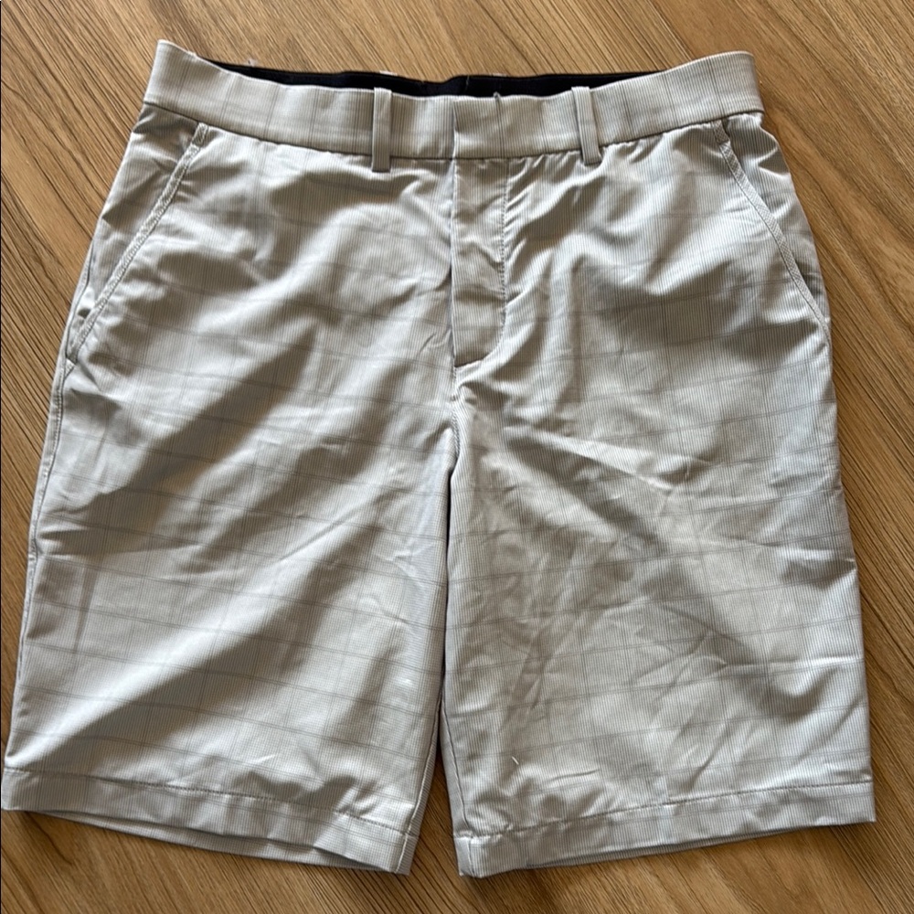 Nike Light Gray Flat Front Shorts